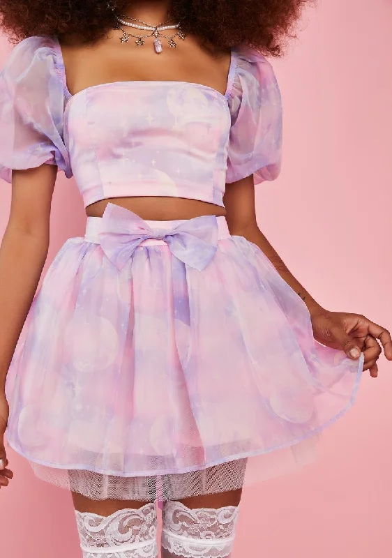 Women's Elegant Apparel Modish Fashion Discounts Wish Come True Mini Skirt