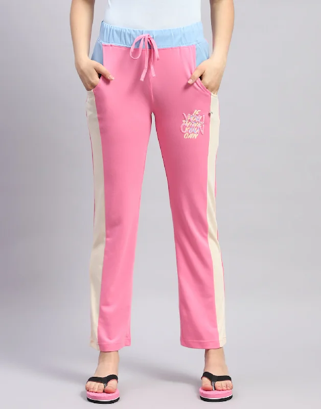 Vintage Clothing For Women Seasonal Trends Women Pink Printed Regular Fit Lower