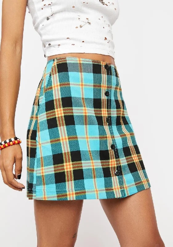 Women's Date Night Outfit Daily Deals Joanie Plaid Mini Skirt