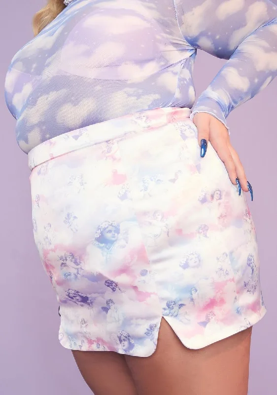 Women's Casual Apparel For Weekends Limited Styles She's On Cloud Nine Mini Skirt