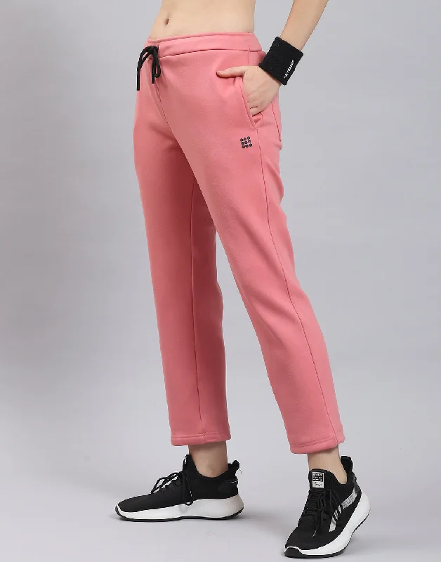 Women's Formal Event Clothing Limited Time Deal Women Pink Solid Regular Fit Winter Lower