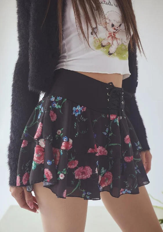 Women's Travel Apparel On-Trend Fashion Offers Can't Be Just Friends Floral Mini Skirt