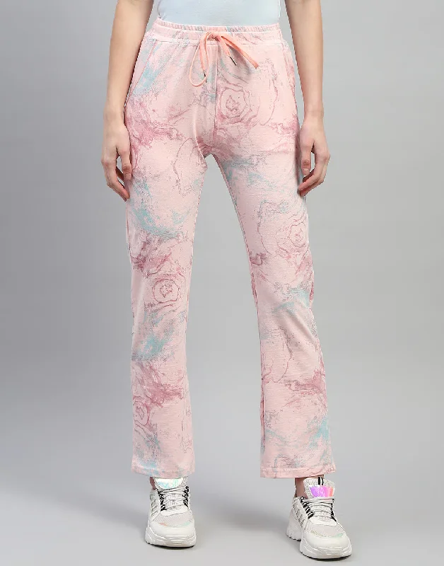 Chic Clothing For Women Hot Styles Women Pink Printed Regular Fit Lower