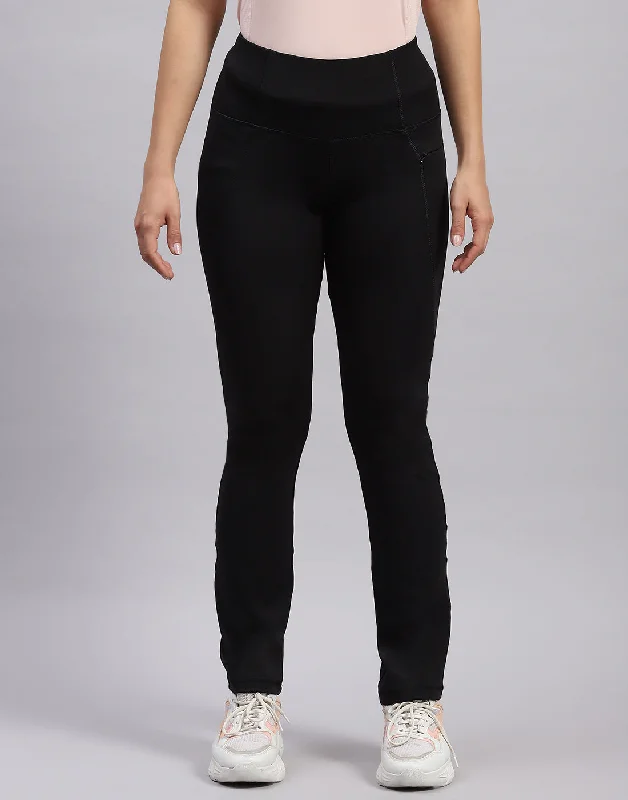Stylish Women's Attire Bold Fashion Sales Women Black Solid Smart Fit Lower