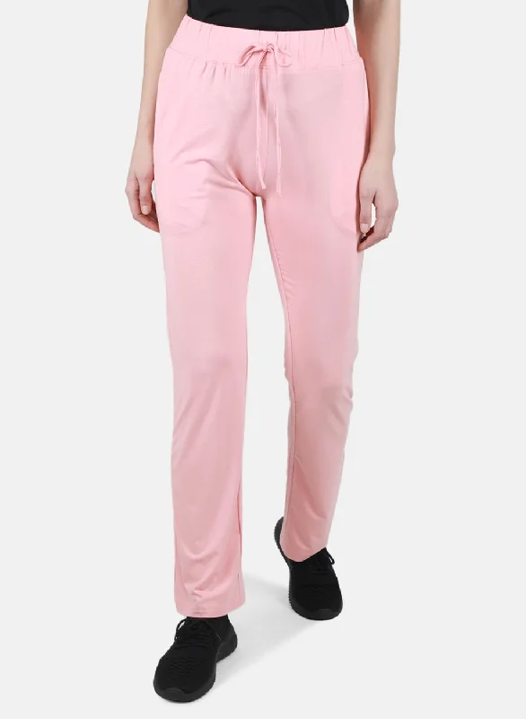 Fashionable Women's Casual Apparel Seasonal Clearance Women Peach Regular Fit Lower