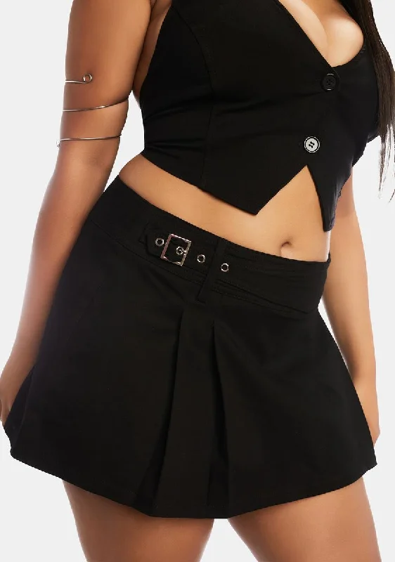 Women's Fashion-Forward Apparel Sophisticated Style Offers Plus Paulina Pleated Skirt
