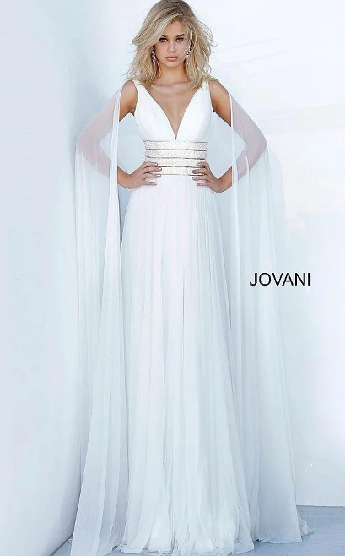 Affordable Women's Apparel Sophisticated Fashion Jovani 2113 Long Wedding Dress