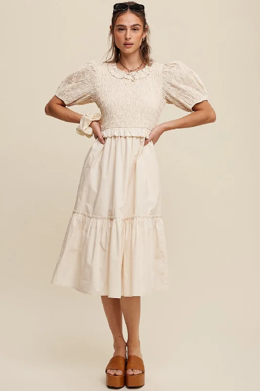 Affordable Luxury Women's Apparel Budget-Friendly Fashion Mary modest midi dress