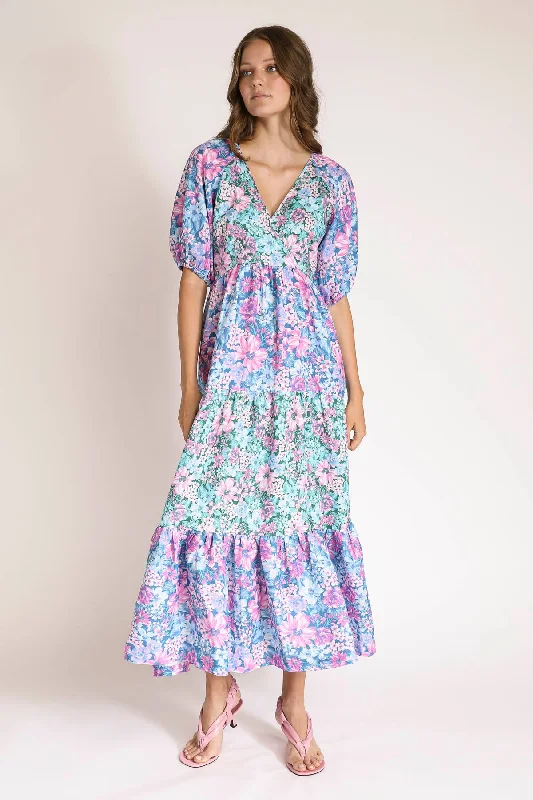Women's Outdoor Attire Quick Grab Deals Lisa Wrap Front Maxi Dress