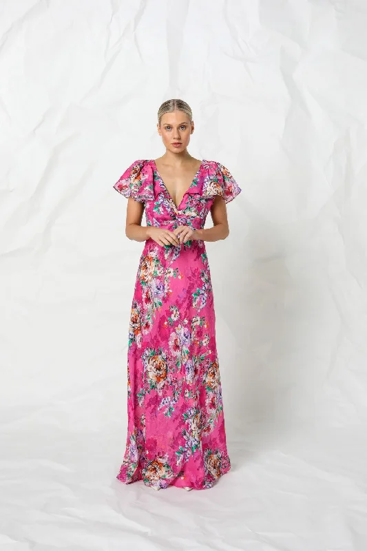Women's Stylish Outdoor Outfit Evening Elegance Mel Maxi Dress