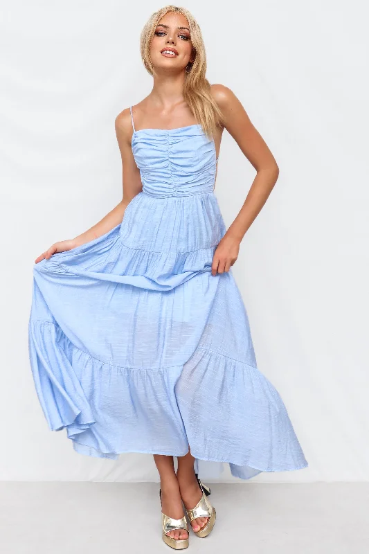 Women's Holiday Clothes Discount Extravaganza Lillian Maxi Dress - Blue
