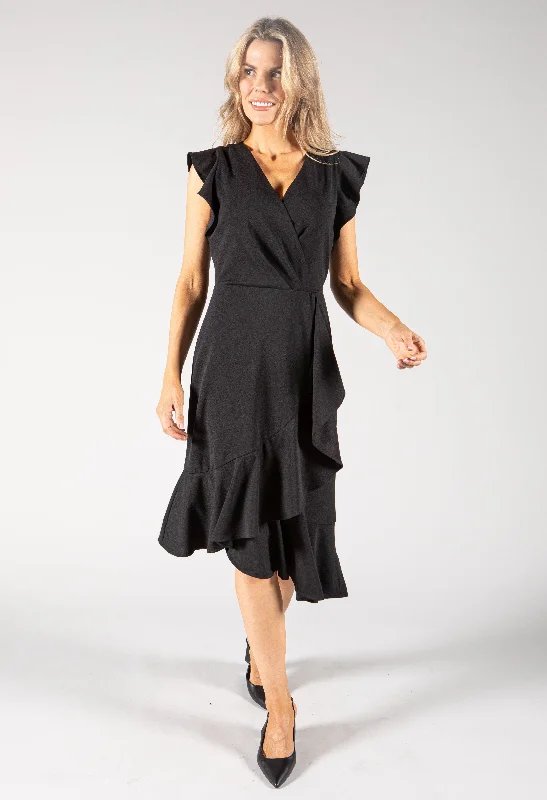 Sustainable Women's Clothes Cozy Comfort Style Sale Ruffle Midi Dress