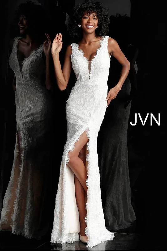 Elegant Women's Evening Garments Dive Into Trendy Styles Jovani 60595 Long Wedding Dress Elegant Women's Evening Garments Dive Into Trendy Styles Jovani 60595 Long Wedding Dress