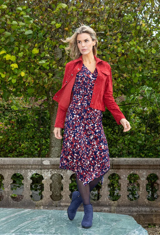 Fashionable Women's Clothes On-Trend Fashion Offers Printed Midi Wrap Dress