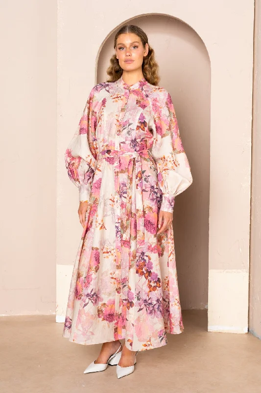 Women's Vacation Attire Feminine Style Promotions Mae Raglan Sleeve Maxi Dress