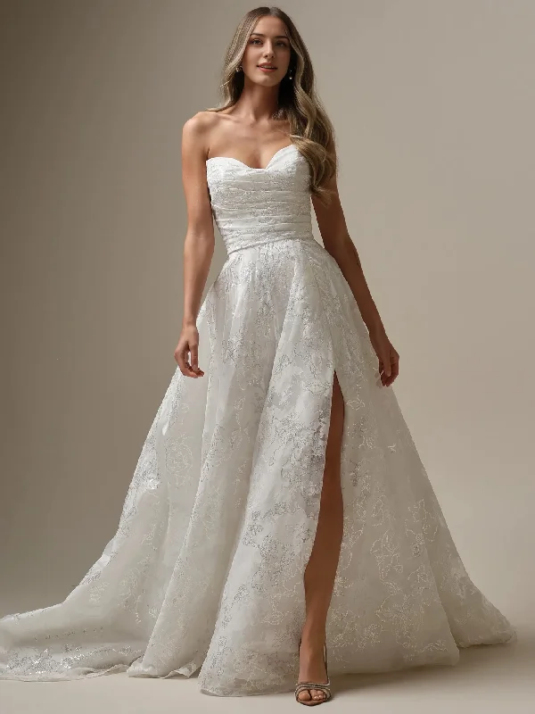 Women's Clothing And Garments Sets Timeless Elegance Redefined Wedding Dress A-Line Strapless Sweetheart Neckline Sleeveless Bridal Gown Formal Wear Dress Women's Clothing And Garments Sets Timeless Elegance Redefined Wedding Dress A-Line Strapless Sweetheart Neckline Sleeveless Bridal Gown Formal Wear Dress