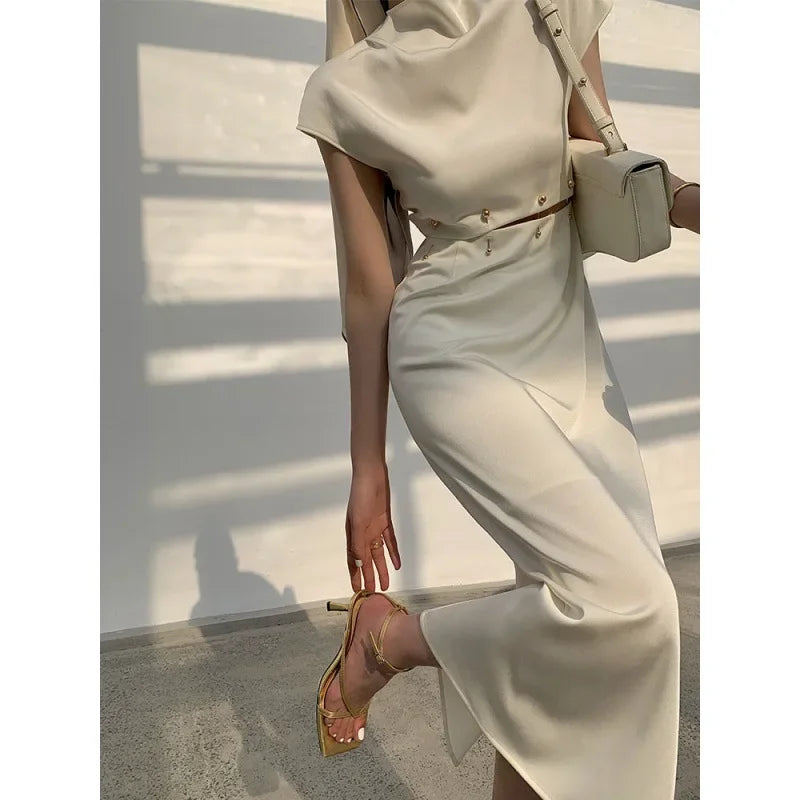 Women's Holiday Clothes Casual Yet Chic Sales French Gentle Fairy Slimming Detachable Elegant Y2K Midi Dresses