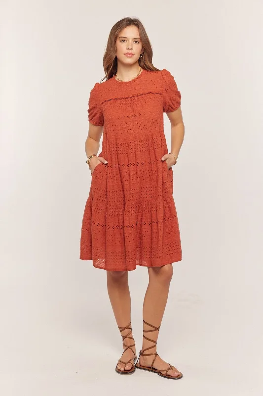 Women's Relaxed Outfit Chic Style, Always In Vogue Ginger modest midi dress