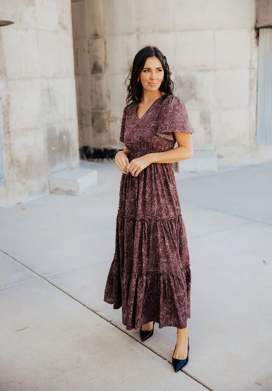 Women's Clothing And Garments Sets Shop Sale Items Eden modest maxi dress in ditsy