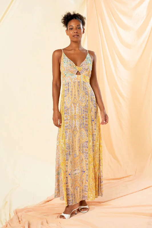 Women's Elegant Evening Attire Retro Style Promotions Nia Cut Out Maxi Slip Dress