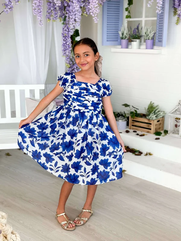 Women's Vintage-Inspired Clothing Trendy Styles Mini Big Bold Long Floral Dress