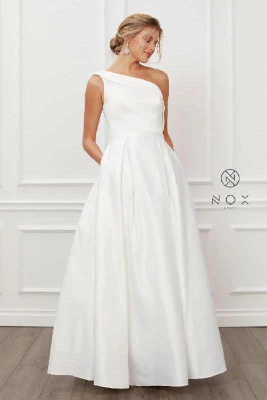 Women's Clothes For Special Occasions Popular Collection Nox Anabel Long White Wedding Dress Sale