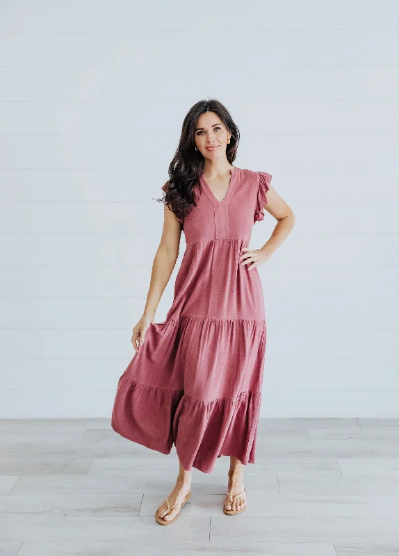 Women's Formal Apparel Unbeatable Prices Ettie modest maxi dress in berry