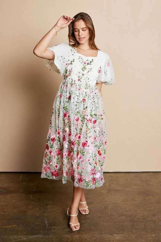 Women's Outdoor Activity Garments Casual Chic Aubrey modest midi dress
