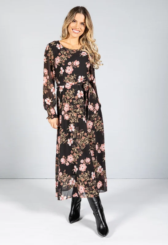 Charming Women's Garments Hot Deals Floral Pattern Maxi Dress