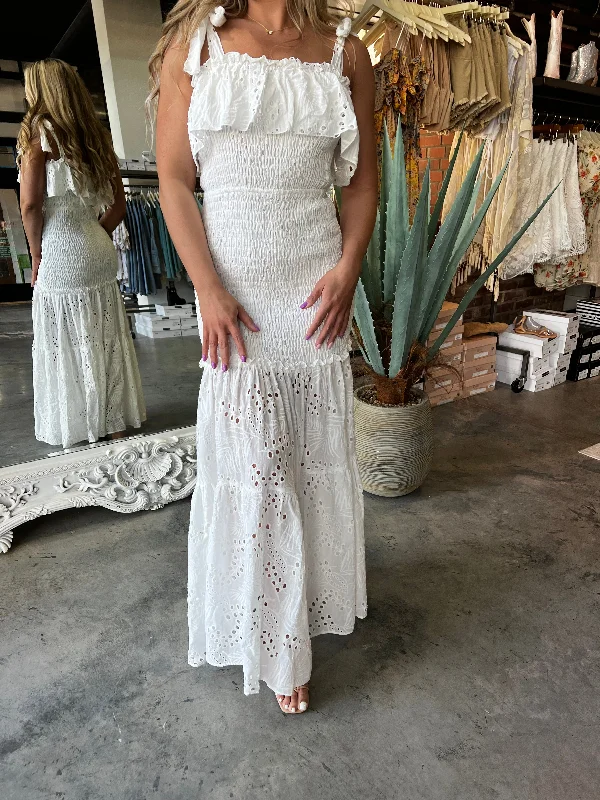 Fashionable Women's Casual Apparel Hot Items Skye Smocked Maxi Dress FINAL SALE