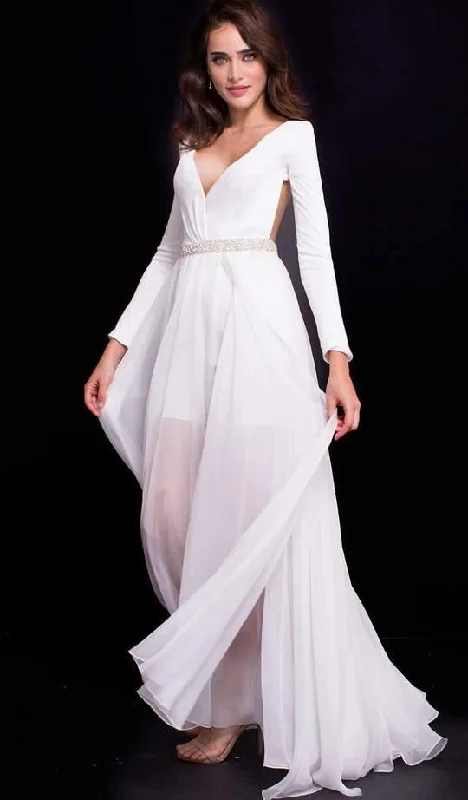 Women's Seasonal Clothing Daily Deals Jovani 49266 Long Wedding Dress