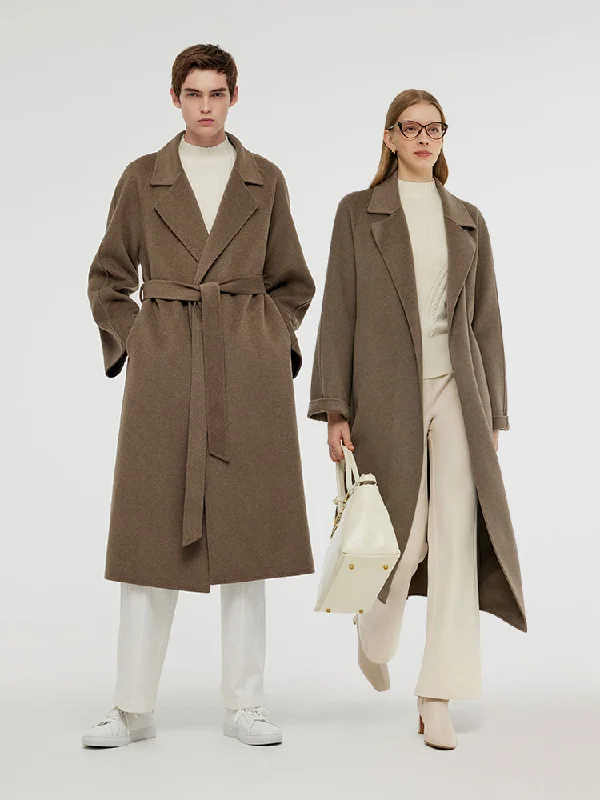 Women's Weekend Outfit Cashmere Wool Unisex Wrap Coat