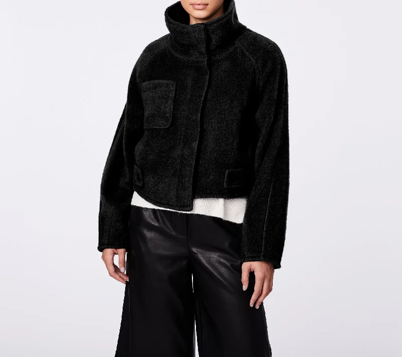 Affordable Luxury Women's Garments Fuzzy Wool Jacket