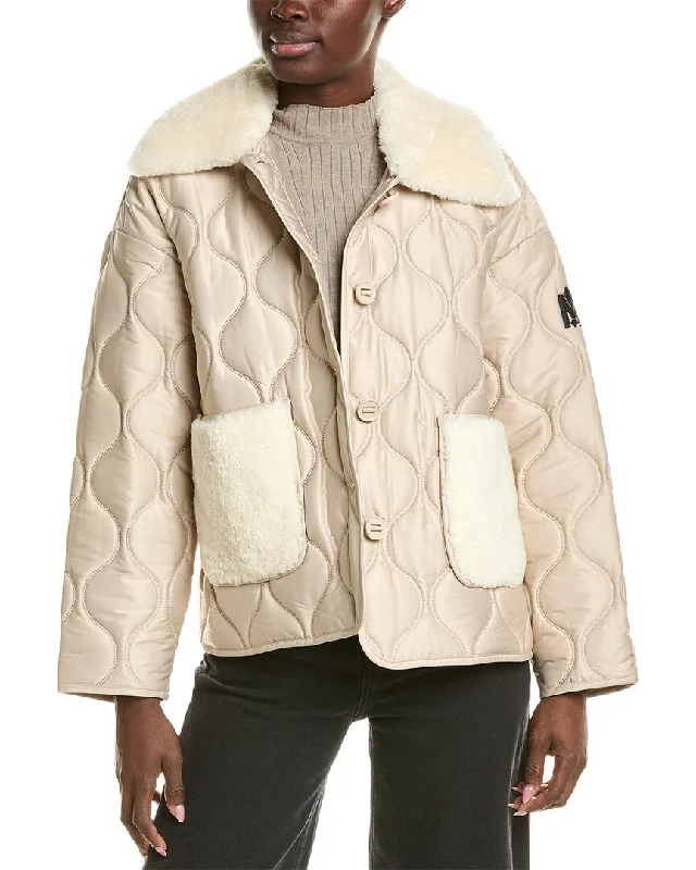 Women's Occasion Wear Clothes Mackage Kenzy Wool Shearling Jacket