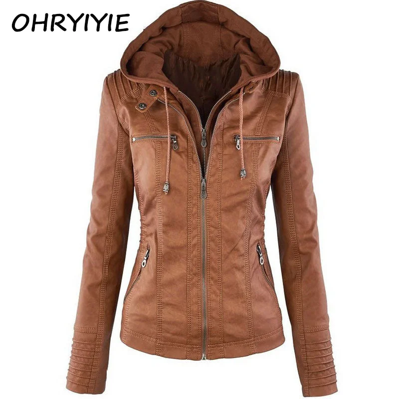 Women's Activewear Garments OHRYIYIE Plue Size 7XL Leather Jacket Women 2018 Autumn Winter Outerwear Coat Lady PU Leather Clothing Female Motorcycle Jackets Women's Activewear Garments OHRYIYIE Plue Size 7XL Leather Jacket Women 2018 Autumn Winter Outerwear Coat Lady PU Leather Clothing Female Motorcycle Jackets