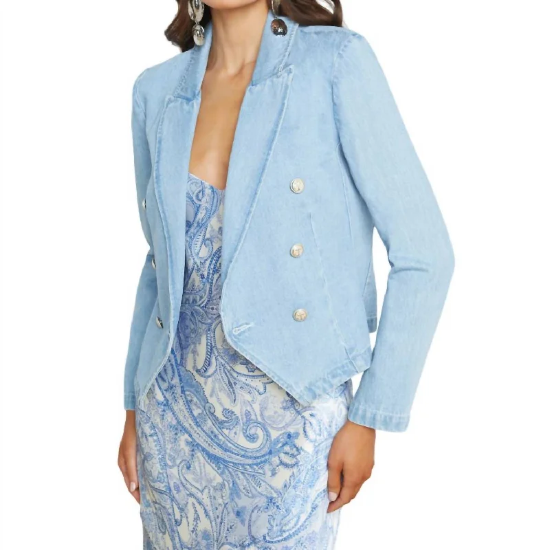 Fashion-Forward Women's Clothing Robbie Denim Jacket In Rover