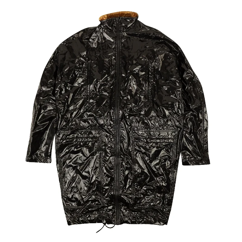 Dress In Style With Our Special Clothing Promotions Haider Ackermann Zip Up Rayon Blend Technical Coat - Black