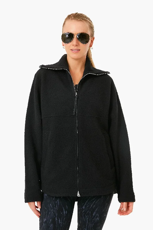 Women's Evening Wear Outfit Black Olivia Fleece Jacket