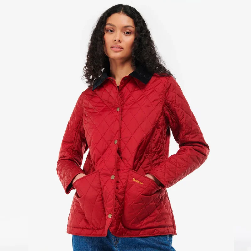 Women's Plus-Size Outfit Annandale Quilted Jacket Dark Red