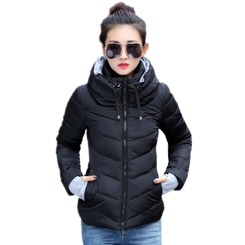 Women's Activewear Outfit 2018 new ladies fashion coat winter jacket women outerwear short wadded jacket female padded parka women's overcoat