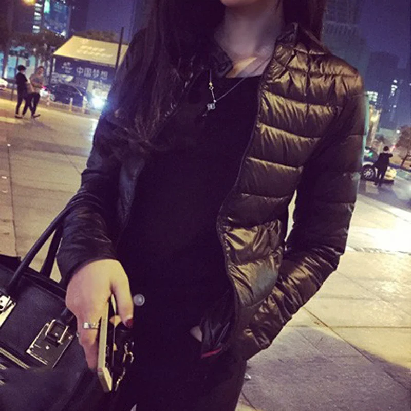 Huge Fashion Markdowns – Update Your Closet Now 2016 Winter & Spring Women Jacket Short Down Outwear Female Winter Coat Cotton Padded Warm Jacket Outwear Women Winter Down Coat