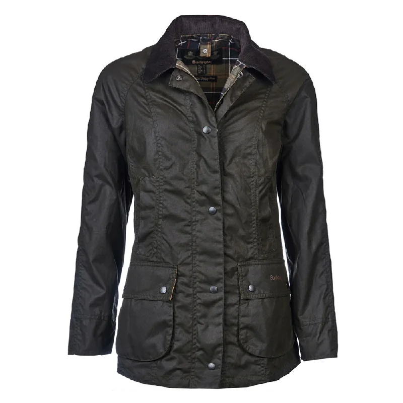 Timeless Women's Clothes Classic Beadnell Wax Jacket Olive