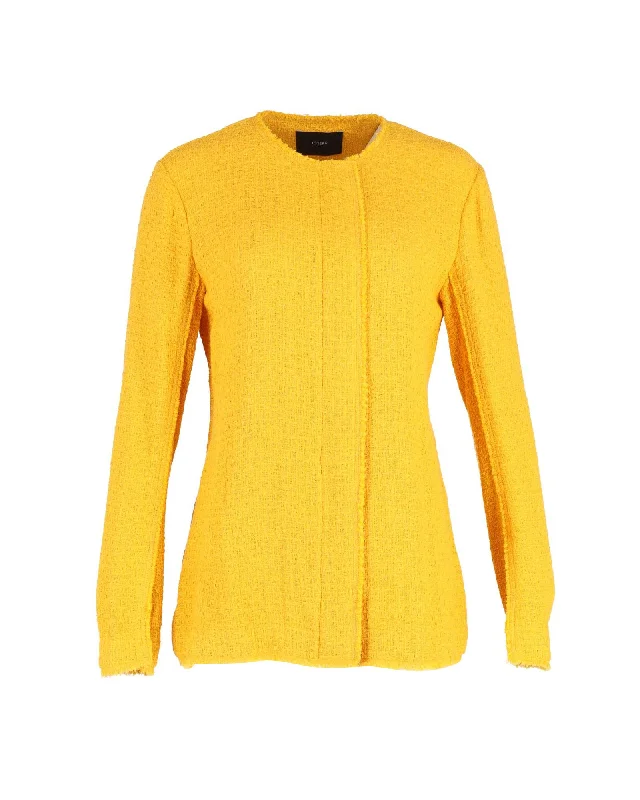Women's Effortless Casual Outfit Joseph Jacket in Yellow Tweed