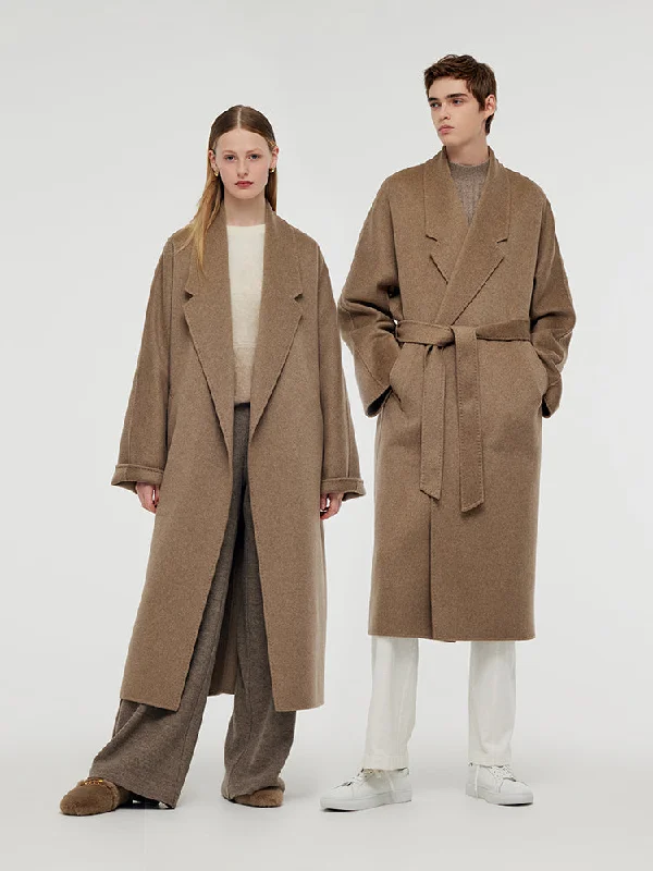 Fashionable Women's Clothing 100% Cashmere Unisex Wrap Overcoat