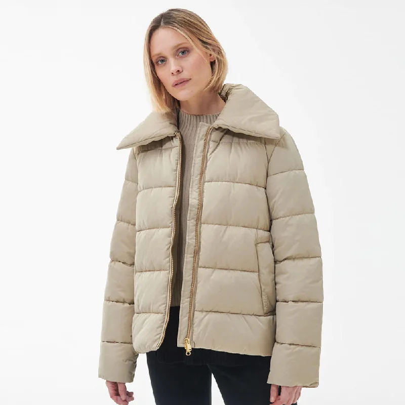 Seasonal Clearance Sale – Big Savings On Trendy Looks Barbour Germaine Quilted Jacket Light Fawn/Ancient Poplar Tartan