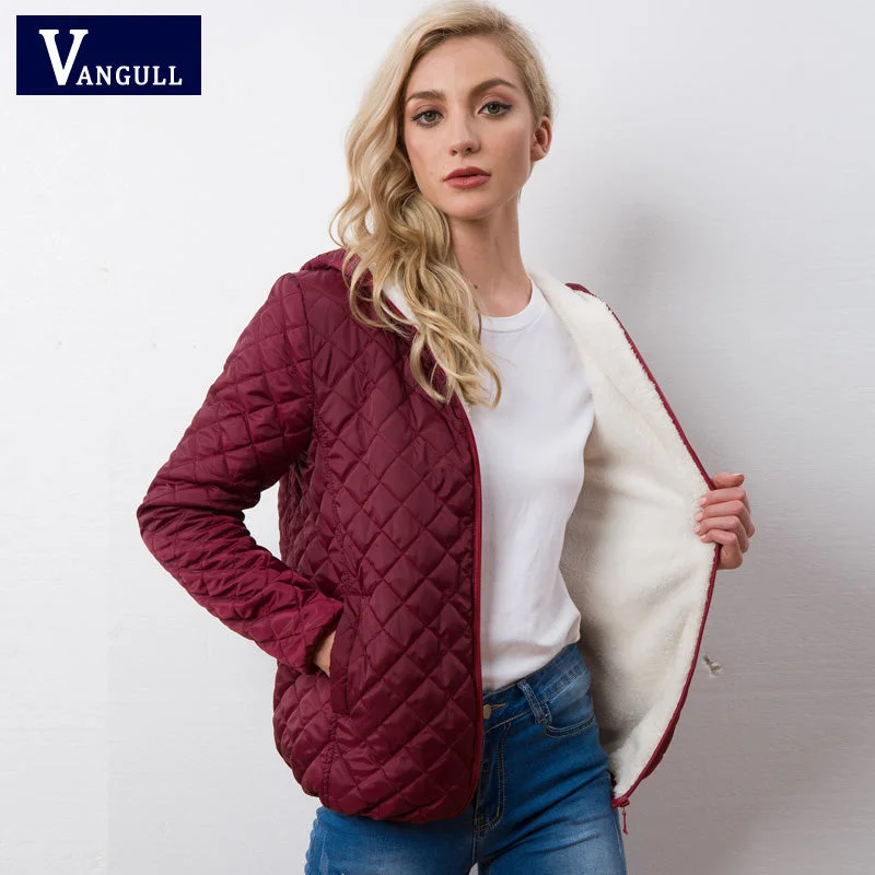 Women's Outfit For The Office Autumn 2018 New Parkas basic jackets Female Women Winter plus velvet lamb hooded Coats Cotton Winter Jacket Womens Outwear coat Women's Outfit For The Office Autumn 2018 New Parkas basic jackets Female Women Winter plus velvet lamb hooded Coats Cotton Winter Jacket Womens Outwear coat