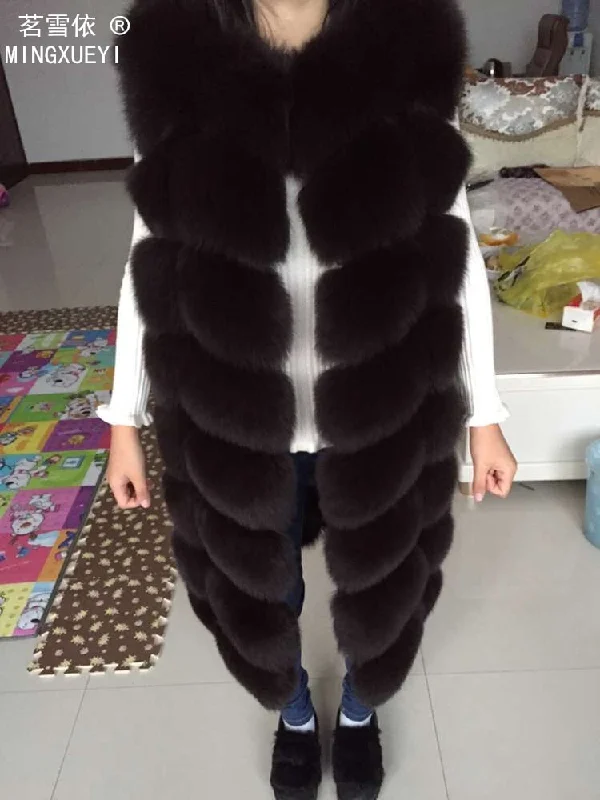 Huge Fashion Markdowns – Update Your Closet Now 2018 real fox fur vest outerwear fur overcoat long design o-neck sweater vest waistcoat women's Huge Fashion Markdowns – Update Your Closet Now 2018 real fox fur vest outerwear fur overcoat long design o-neck sweater vest waistcoat women's