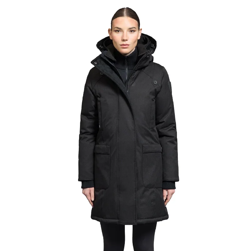 Women's Holiday Clothes Merideth Furless Ladies Parka Black