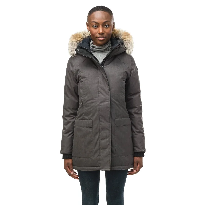Women's Formal Apparel Carla Women's Parka CH Steel Grey