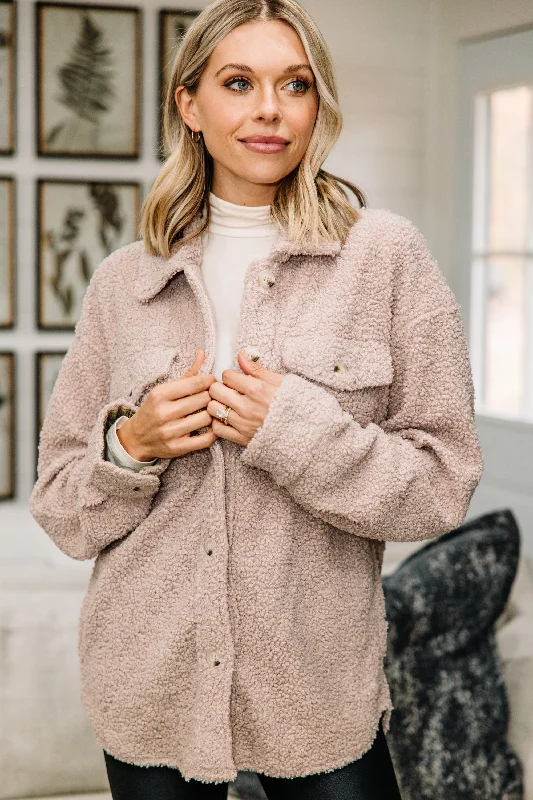 Women's Clothing Apparel Better Get Ready Dusty Lilac Teddy Jacket